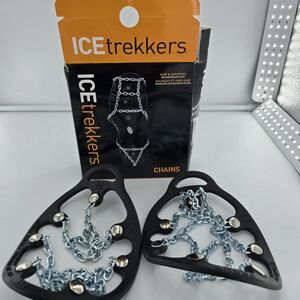 Black and Silver Ice Traction Chains for Men